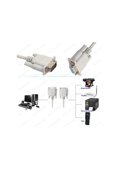 9 Pin Erkek To 9 Pin Dişi Seri Db9 Rs232 Erkek-dişi Dönüştürücü U