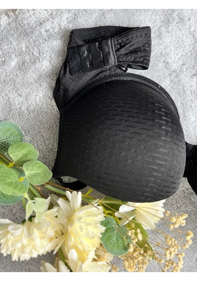Mistirik Blera Model Push Up Destekli Extra Dolgu Detaylı Kaplı Doublu Premium Günlük Büstiyer Siyah Renk Siyah