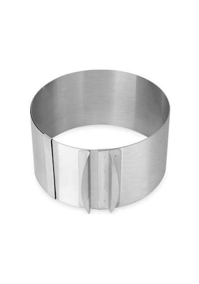 Fida Ayarlı Yuvarlak Pasta Çemberi Paslanmaz Yükseklik 15 Cm Inox
