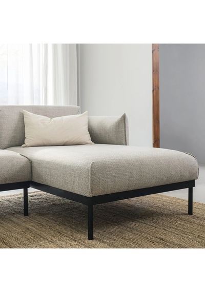 Ikea Gri Konforlu Kanepe - Uzanma Koltuklu 4'lü Kanepe