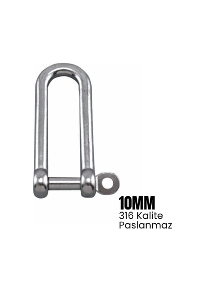 Shuıvan Zincir Kilidi 10mm Uzun Tip - 316 Paslanmaz-1646