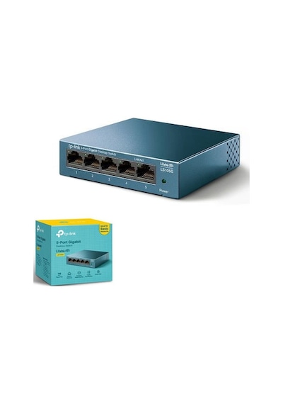 Tp-lınk Litewave 5 Port Ls105g 10/100/1000 Gigabit Çelik Kasa Switch