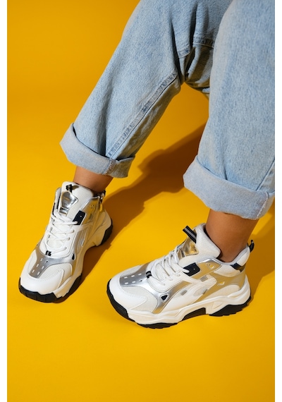 Luvishoes Luvi Shoes Lowel Beyaz Laci Fermuarlı Ve Bağcıklı Kadın Spor Bot Beyaz - Lacivert Luvishoes Luvi Shoes Lowel Beyaz Laci Fermuarlı Ve Bağcıklı Kadın Spor Bot Beyaz - Lacivert