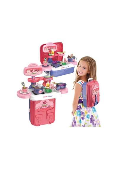 Ogi Mogi Toys Mutfak Oyun Seti 2 Si 1 Arada Taşınabilir Sırt Çantası