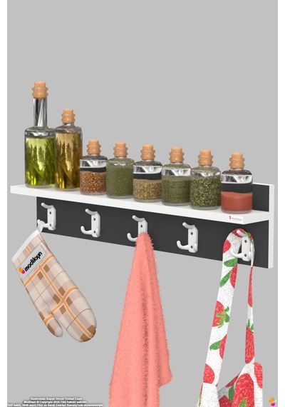 Kedi 15 Kancalı Mutfak Askısı 3'lü Set 71,4x19 Cm - Şık Tasarım, Çok Amaçlı Düzenleyici Ve Yer Tasarrufu Gri Kedi 15 Kancalı Mutfak Askısı 3'lü Set 71,4x19 Cm - Şık Tasarım, Çok Amaçlı Düzenleyici Ve Yer Tasarrufu Gri