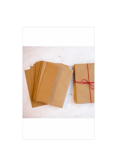 Hsn Davetiye Zarfı Kraft Zarf 100 Adet 12 X 18 Cm Buklet Zarf