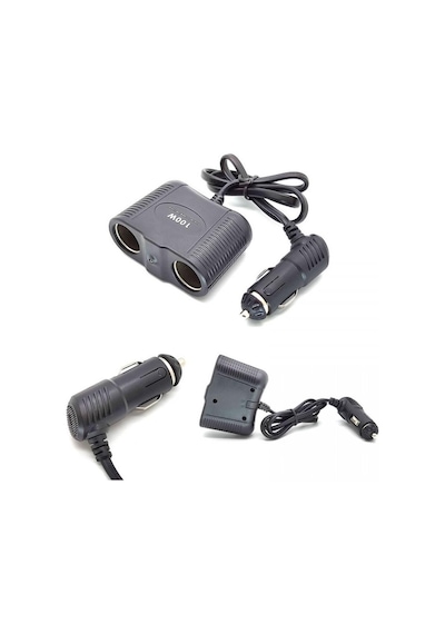 Araç çakmak çoklayıcı dual çakmak çoklayıcı 12/24v 100w