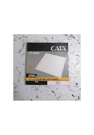 Cata Sekizgen Led Ct-5286 25 Watt 30x30 Klipin Led Panel Beyaz Işık Çok Renkli
