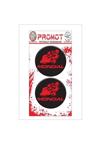 Damla Logo Sticker Mondial Kabartmalı 5x5cm 04 Nötr