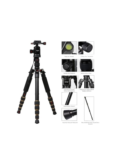 Profesyonel Tripod, 149 Cm, 13 Kg Taşıma Kapasiteli, 360 Bilye Başlıklı, Hızlı Bırakma Plakalı, Telefon Tutuculu, Uzaktan Kumandalı, Kaymaz Ayaklı Kamera Ve Telefon Tripodu Zomei Z-669 Belirtilmemiş Profesyonel Tripod, 149 Cm, 13 Kg Taşıma Kapasiteli, 360 Bilye Başlıklı, Hızlı Bırakma Plakalı, Telefon Tutuculu, Uzaktan Kumandalı, Kaymaz Ayaklı Kamera Ve Telefon Tripodu Zomei Z-669 Belirtilmemiş