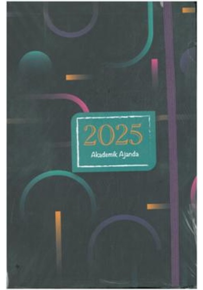 Özkan 2025 Akademik Ajanda Haftalık Ciltli 17x24 Yeşil Çok Renkli