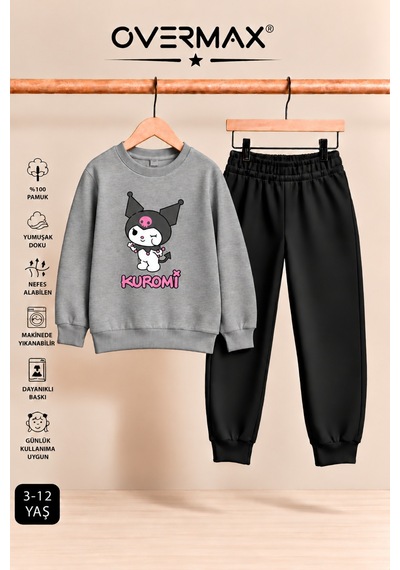 Overmax Kuromi Baskılı Kız Çocuk Kapüşonsuz Sweatshirt & Eşofman Takımı- 3-12 Yaş Gri Üst-siyah Alt - 922298980 Gri Üst-siyah Alt Overmax Kuromi Baskılı Kız Çocuk Kapüşonsuz Sweatshirt & Eşofman Takımı- 3-12 Yaş Gri Üst-siyah Alt - 922298980 Gri Üst-siyah Alt