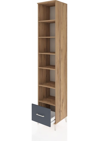 Hyperion Dolap 6 Raflı Tek Çekmeceli 44x44x243 Çam-antrasit Çam Hyperion Dolap 6 Raflı Tek Çekmeceli 44x44x243 Çam-antrasit Çam