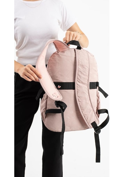Ventis Cüzdanlı Unisex Okul Çantası Lise Ortaokul Günlük Sırt Çantası 43 30 Cm Vnt9-b Pembe