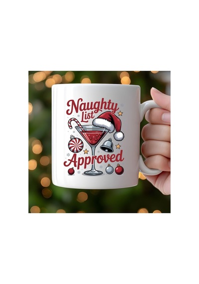 Yeni Yıl Noel Tasarım Kupa Bardak Beyaz