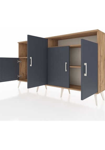 Arges Konsol 5 Raflı 4 Kapaklı 176x30x99 Çam-antrasit/çam Antrasıt/atlas Çam - Atlas Çam Arges Konsol 5 Raflı 4 Kapaklı 176x30x99 Çam-antrasit/çam Antrasıt/atlas Çam - Atlas Çam
