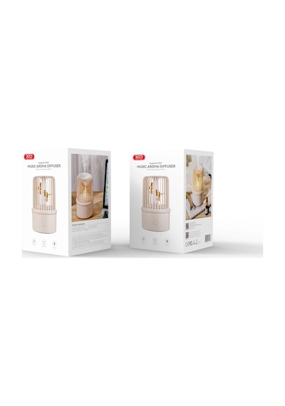 Hf07 Dahili Müzik Ve Ortam Aydınlatmalı 200ml Su Tankı Akıllı Aromaterapi Hava Nemlendirici