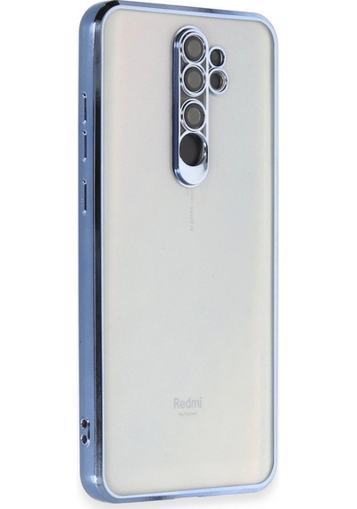 Xiaomi Redmi Note 8 Pro Kılıf Kamera Korumalı Lensli Silikon - Açık Mavi