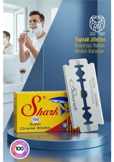 Shark Super Chrome 100 Lüpremium Paket - Profesyonel Jilet