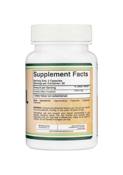 Double Wood Myoinositol Inositol 1000 Mg 60 Caps Kadın Sağlığı