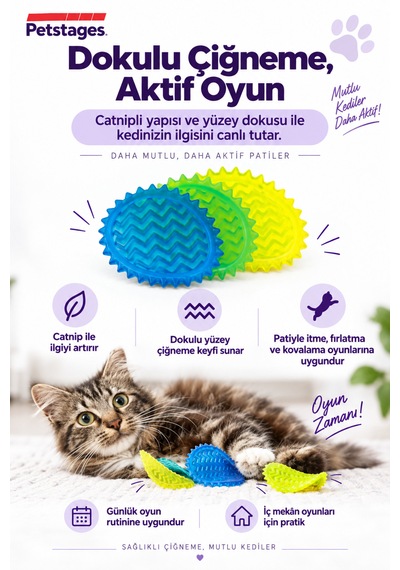 Petstages Toss N' Flip Chips Kedi Çiğneme Oyuncağı