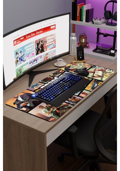 Gta 5 Kaymaz Dikişli Kauçuk Oyuncu Mousepad V2 - 90x40 Xxl Gaming Mouse Pad Fare Altlığı