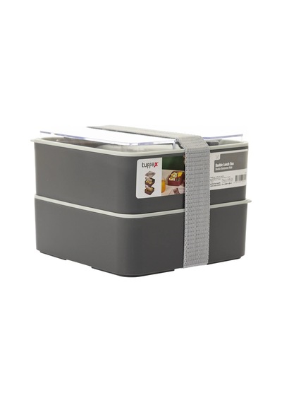 Lunch Box Beslenme Kabı 675 Ml 2 Katlı Gri