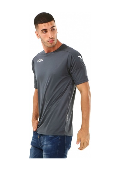 Raru Erkek Basic T-Shirt Grıllus Antrasit