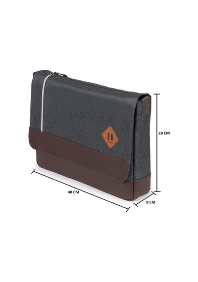 Strong Bag STRONG 15.6 İNCH Laptop Bölmeli Omuz Askılı Postacı Çantası KFT04 FÜME Çok Renkli