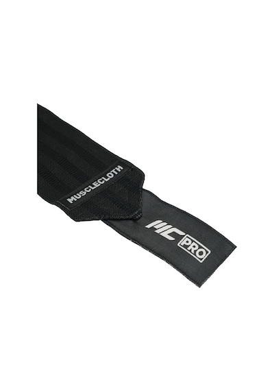Musclecloth Pro Knee Wraps Diz Bandajı 2'li Paket - Cırt Bantlı Siyah