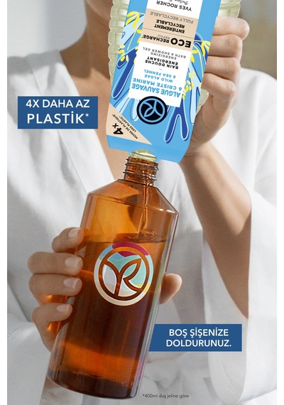 Yves Rocher Eko Refill Yedek Duş Jeli-nemlendirici Serinletici Okyanus Esintisi- Sls,sles İçermez,vegan- 600ml Diğer