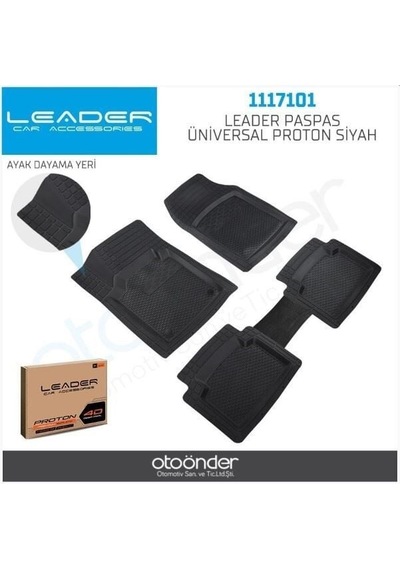 Leader Havuzlu Paspas Unıversal Proton Siyah
