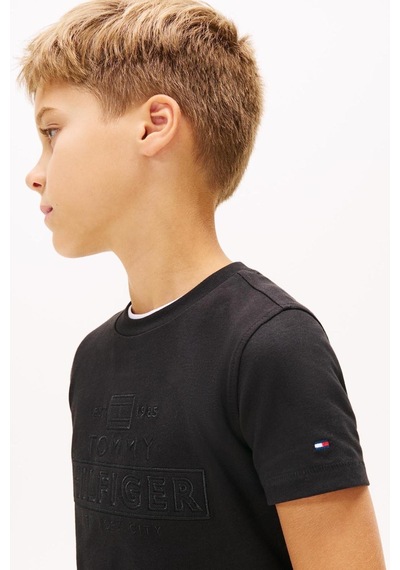 Tommy Hilfiger Erkek Çocuk Tişört Kb0kb10367 Siyah