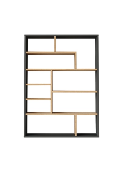 Robin Home Felix Kitaplık 124cm Sepet-antrasit