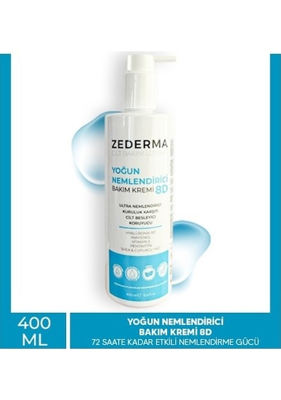 Zederma Yoğun Nemlendirici Cilt Bakım Kremi 8d 400ml