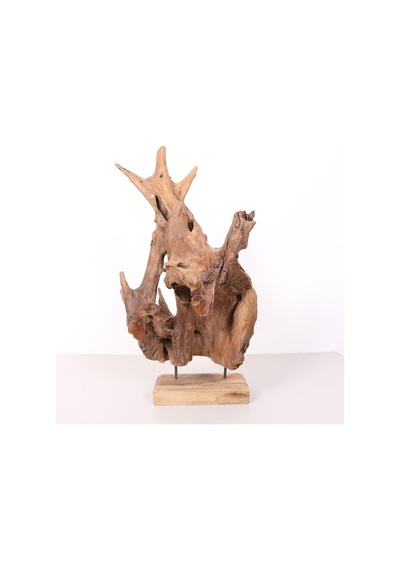 Teak Art- Doğal Teak Heykel & Dekor 30x70 Cm