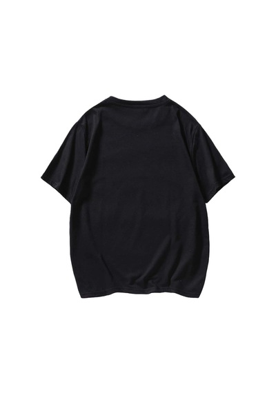 Flood Of Style Unisex Siyah Einstein Baskılı Oversize Tişört
