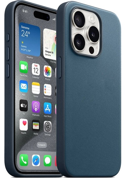 Apple iPhone Uyumlu 15 Pro Kılıf Zore M-safe Şarj Özellikli Mikro Fiber Optimal Kapak