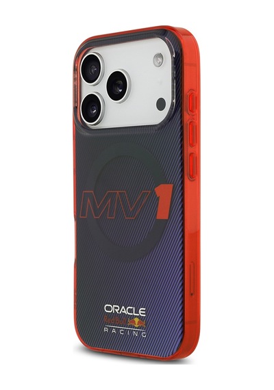 Apple Uyumlu iPhone 17 Pro Kılıf Redbull Lisanslı M-safeli Çift Katmanlı Çizgi Desenli Sert Pc Mv Kapak Lacivert Lacivert