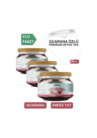 Sarya Guarana Özlü Premium  Tea 3 x 150 G