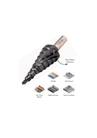 Tomax Expert Kademeli Matkap Ucu 4 - 30 Mm Titan Nitril Kaplama