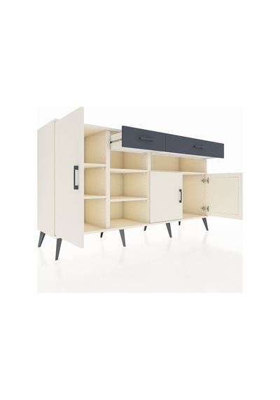 Hyperion Konsol 5 Raflı 2 Çekmeceli 3 Kapaklı 176x44x99 Aytaşı-ay Aytaşı-aytaşı/antrasit Hyperion Konsol 5 Raflı 2 Çekmeceli 3 Kapaklı 176x44x99 Aytaşı-ay Aytaşı-aytaşı/antrasit