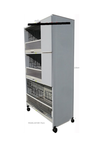 İstanbul Kafes Model 3Ys Pvc Kuş Dolabı