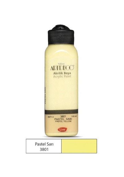 Artdeco Akrilik Boya 140 Ml. 3801 Pastel Sarı