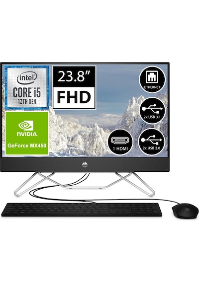 HP 24-CB1013NT 79N36EA i5-1235U 8 GB 512 GB MX450 23.8" Dos AIO Masaüstü Bilgisayar