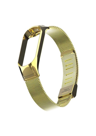 Xiaomi Mi Band 5 Uyumlu Krd-06 Metal Mkst Kordon-gold