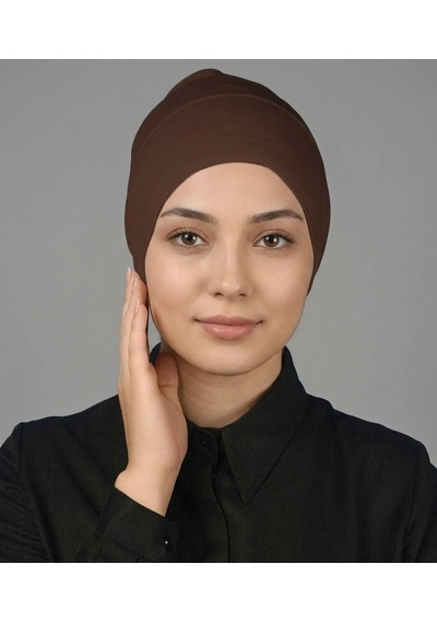 Alivascarf Pratik Boru Bone Geçmeli - Kaymaz Önü Dikişsiz Kadın Tesettür Hazır İç Bone Kahve Alivascarf Pratik Boru Bone Geçmeli - Kaymaz Önü Dikişsiz Kadın Tesettür Hazır İç Bone Kahve