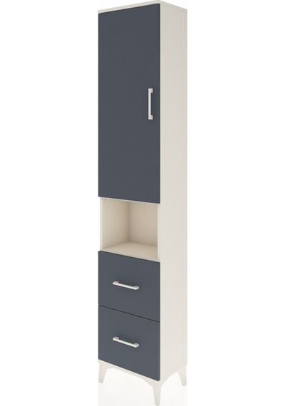 Arges Dolap 3 Raflı 2 Çekmeceli Tek Askılı 44x30x221 Aytaşı-a... Aytaşı