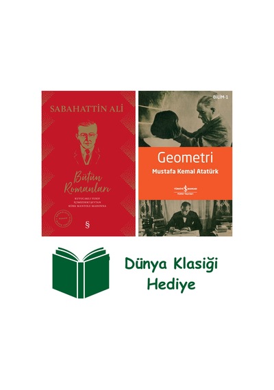 Sabahattin Ali Bütün Romanları Ciltli + Geometri + Dünya Klasiği Hediye