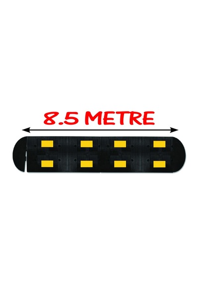 Hız Kesici Kauçuk Hız Kesici Kasis Kauçuk Şaseli Yol Kasisi 8.5 Metre 50x40 Cm